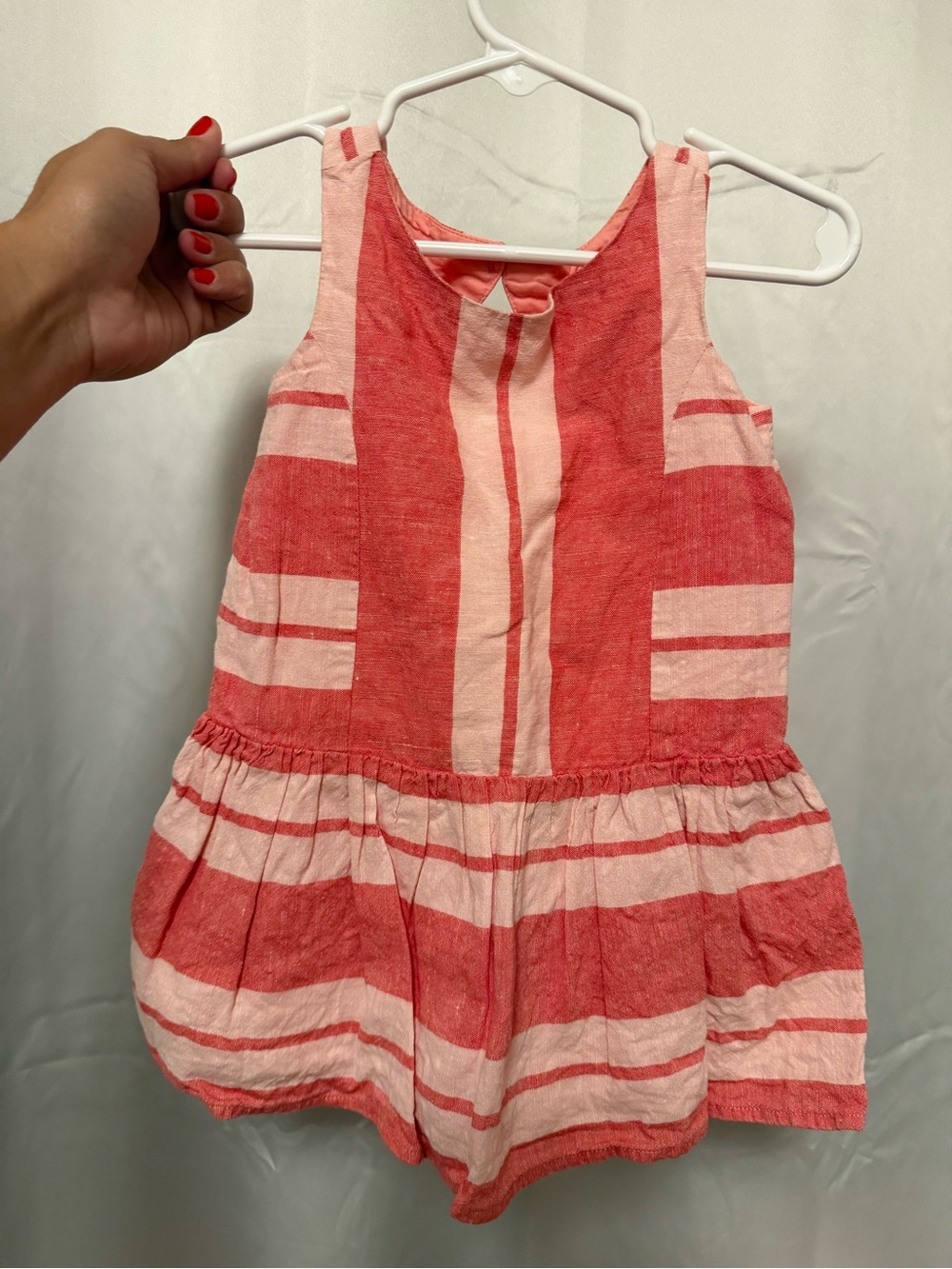 Striped Sleeveless Girls Dress